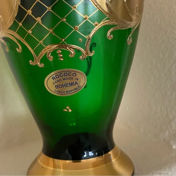 NWB Rococo Bohemia Czech Vase - Picture 5 of 13